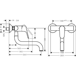 Смеситель для кухни Hansgrohe Focus M41 320 1jet 31825000