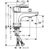 Смеситель на борт ванны Hansgrohe Rebris S 72436000 Хром