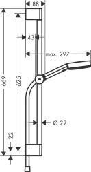 Душевой гарнитур Hansgrohe Pulsify Select Relaxation 24160670 черный матовый