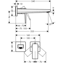 Смеситель для раковины Hansgrohe Metropol 32526140