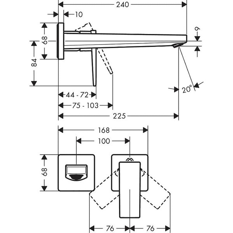 Смеситель для раковины Hansgrohe Metropol 32526140
