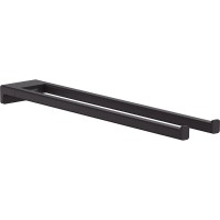 Полотенцедержатель Hansgrohe AddStoris 41770670 двойной черный матовый