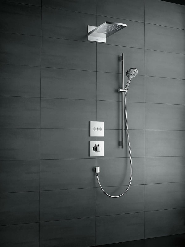 Смеситель для душа Hansgrohe ShowerSelect HighFlow 15760700 с термостатом белый матовый