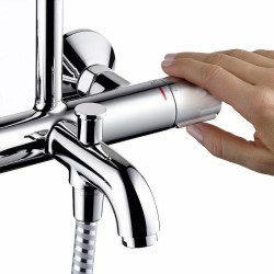 Душевая система Hansgrohe Vernis Blend Showerpipe 26274000 с термостатом Хром