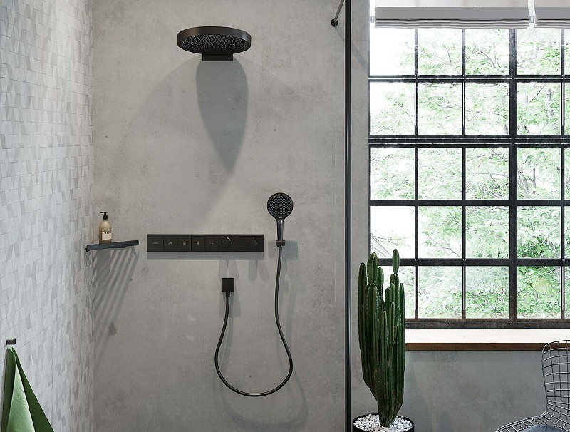 Держатель ручного душа Hansgrohe Porter E 28387670 черный матовый