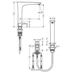 Смеситель для кухни Hansgrohe PuraVida 15812800