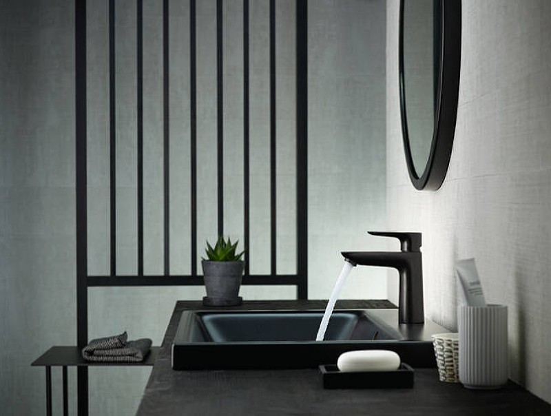 Смеситель для раковины Hansgrohe Talis E 71710670 черный матовый