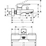 Смеситель для ванны Hansgrohe Metropol 32540670 черный матовый