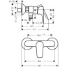 Смеситель для душа Hansgrohe Metropol 71760700 белый матовый
