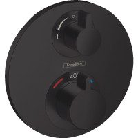 Смеситель для душа Hansgrohe Ecostat S 15758670 с термостатом черный матовый