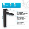 Смеситель для раковины Hansgrohe Metropol 32512670 черный матовый
