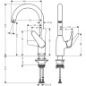 Смеситель для кухни Hansgrohe Focus M421-H220 71802000 Хром