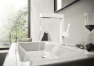 Смеситель для раковины Hansgrohe Finoris 76063700 белый матовый