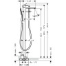 Смеситель для ванны Hansgrohe Metris 31471000