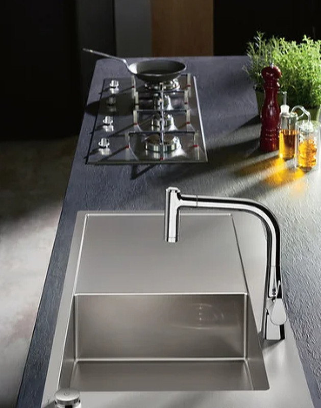 Смеситель для кухни Hansgrohe Metris Select M71 14834000 Хром Хром
