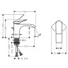 Смеситель для раковины Hansgrohe Vivenis 75010670 черный матовый