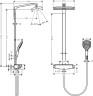 Душевая система Hansgrohe Raindance E 27112400 Белая Хром