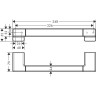 Поручень Hansgrohe AddStoris 41744140 Шлифованная бронза