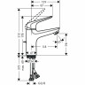 Смеситель для раковины Hansgrohe Novus 71030000 Хром