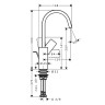 Смеситель для раковины Hansgrohe Vivenis 75030000 Хром