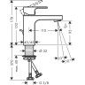 Смеситель для раковины Hansgrohe Vernis Shape 71594000 Хром