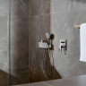 Шланговое подключение Hansgrohe Fixfit Porter 26456000 с держателем и полкой