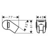 Держатель ручного душа Hansgrohe WallStoris 27917700 белый матовый