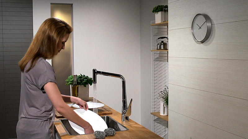 Смеситель для кухни Hansgrohe Metris 14820800 Сталь