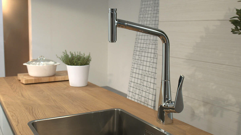 Смеситель для кухни Hansgrohe Metris 14820800 Сталь