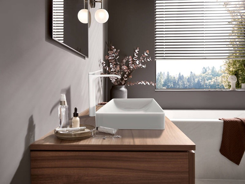 Смеситель для раковины Hansgrohe Vivenis 75040700 белый матовый