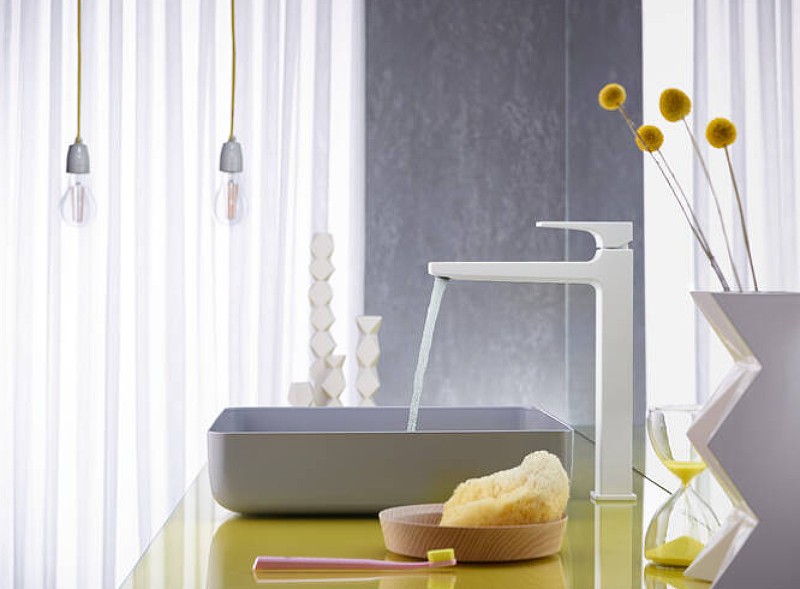 Смеситель для раковины Hansgrohe Metropol 32512700 белый матовый