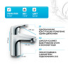 Смеситель для раковины Hansgrohe Focus 31517000 Хром