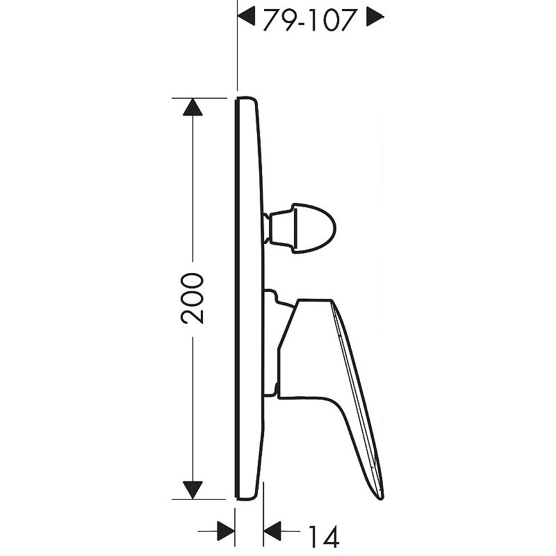 Смеситель для душа Hansgrohe Logis 71406000
