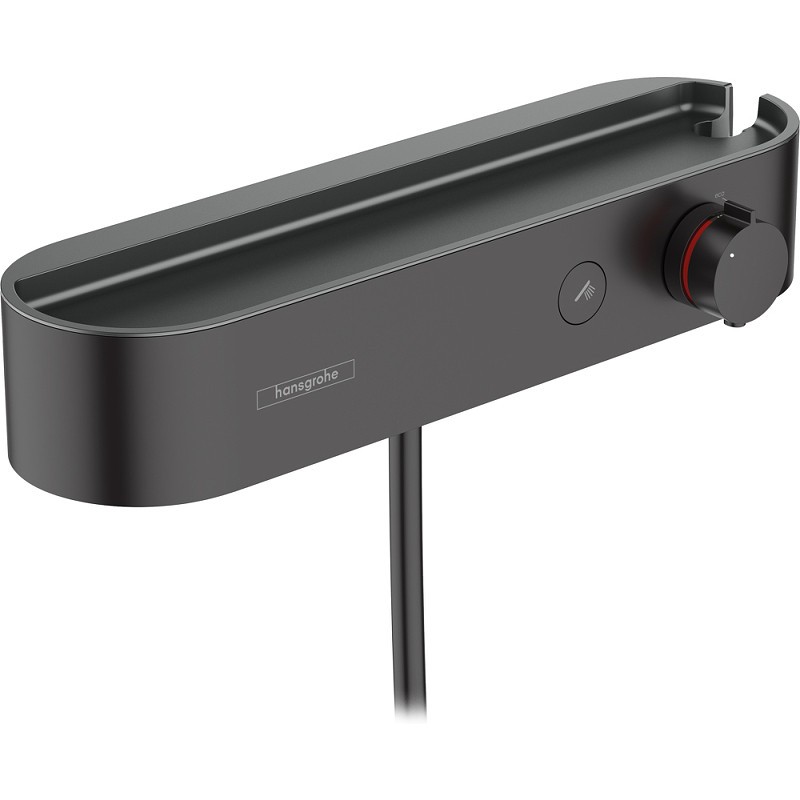 Смеситель для душа Hansgrohe ShowerTabletSelect 400 24360670 с термостатом черный матовый