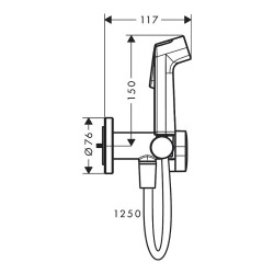 Гигиенический душ Hansgrohe Bidette 29232670