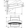 Верхний душ Hansgrohe Rainfinity 26233700 белый матовый
