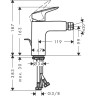 Смеситель для биде Hansgrohe Logis 71200000 Хром