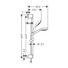 Душевой гарнитур Hansgrohe Croma Select E 26582400