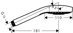 Ручной душ Hansgrohe Croma Select S 26800400