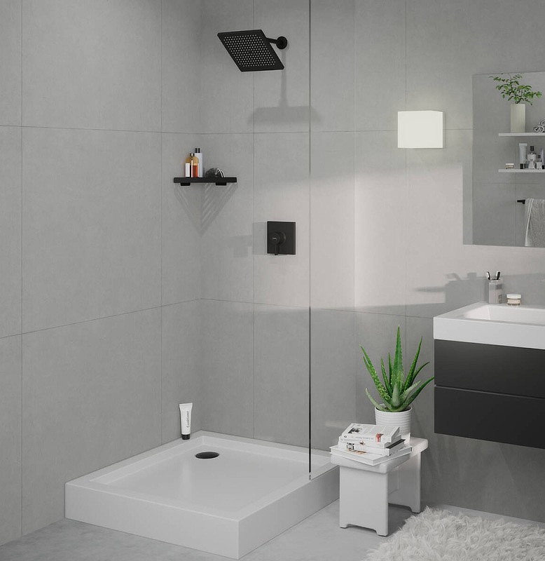 Верхний душ Hansgrohe Crometta E 240 1jet 26726670 черный матовый