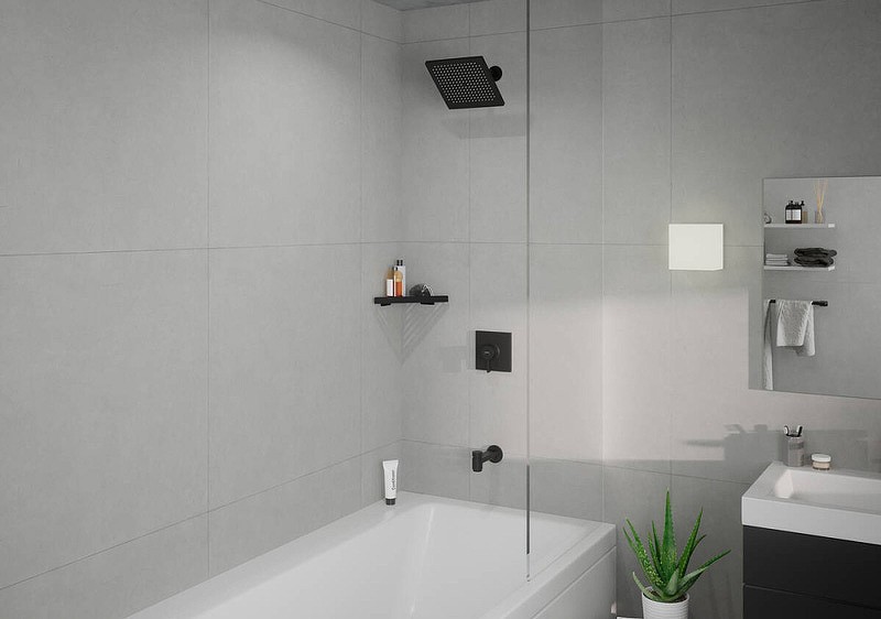 Верхний душ Hansgrohe Crometta E 240 1jet 26726670 черный матовый