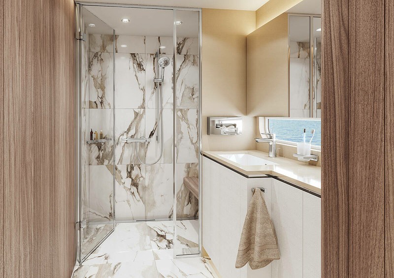 Смеситель для душа Hansgrohe Ecostat Comfort 13116000 с термостатом Хром