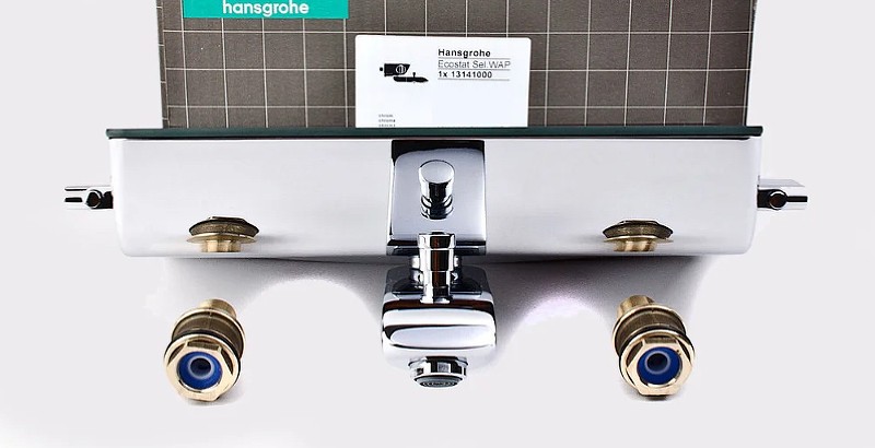 Смеситель для ванны Hansgrohe Ecostat Select 13141000 с термостатом Хром