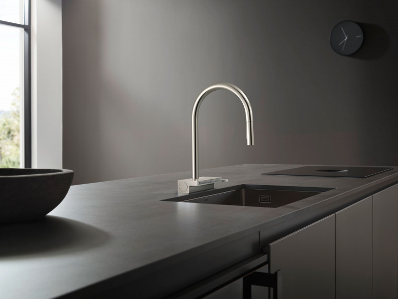 Смеситель для кухни Hansgrohe Aquno Select M81 73831800 Сталь