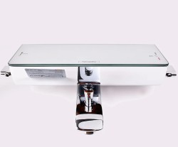 Смеситель для ванны Hansgrohe Ecostat Select 13141400 с термостатом Хром Белый