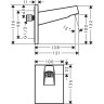 Кронштейн для верхнего душа Hansgrohe Pulsify 24149700 белый матовый