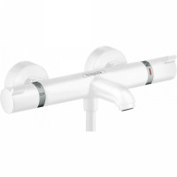 Смеситель для ванны Hansgrohe Ecostat Comfort 13114700 с термостатом белый матовый
