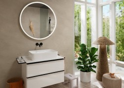 Смеситель для раковины Hansgrohe Tecturis S 73351670 черный матовый