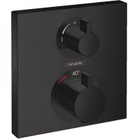 Смеситель для душа Hansgrohe Ecostat Square 15714670 с термостатом черный матовый