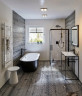 Смеситель для душа Hansgrohe Ecostat Square 15714670 с термостатом черный матовый